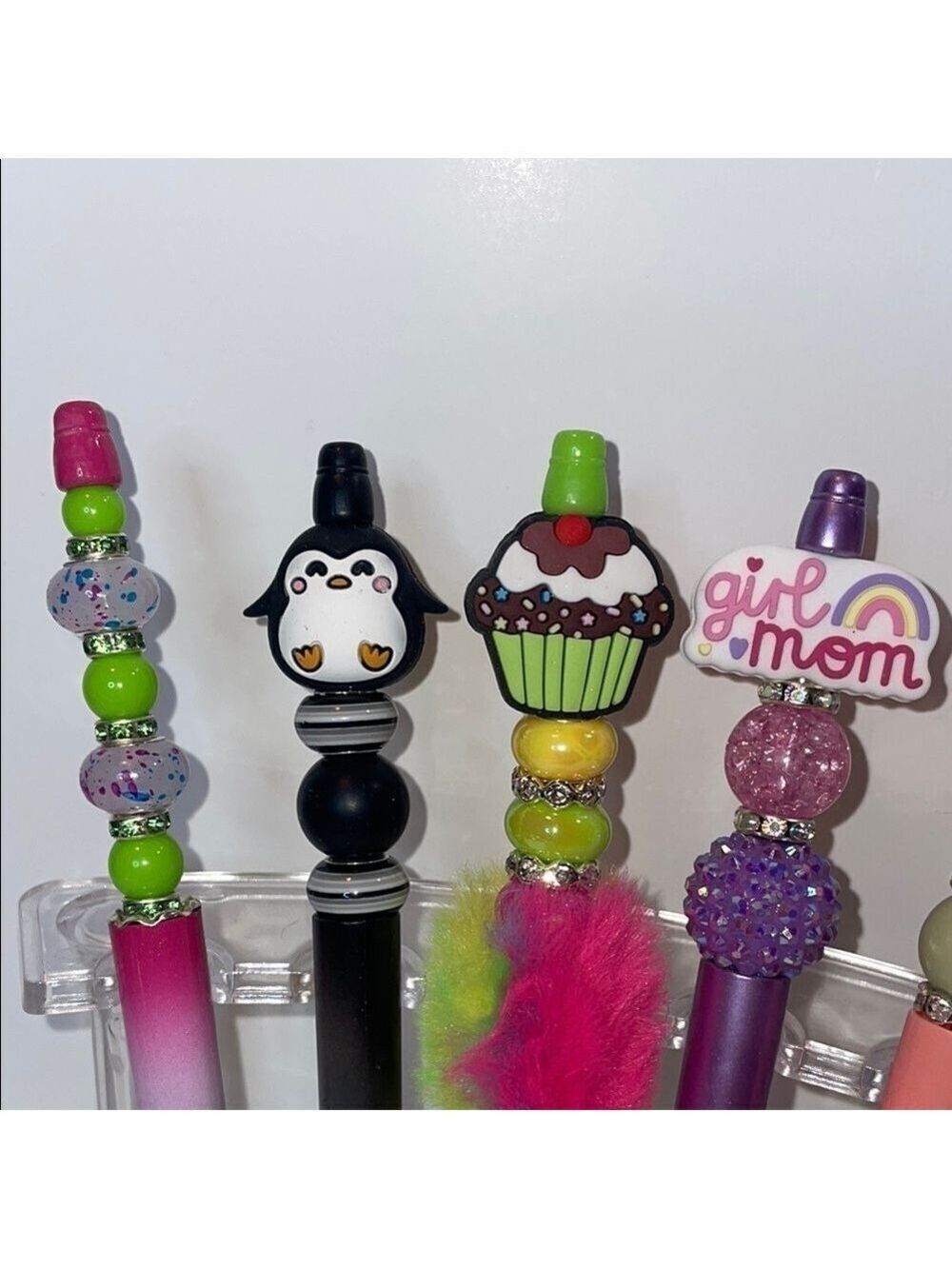 Colorful Beaded Pen Set - Picture 2 of 3